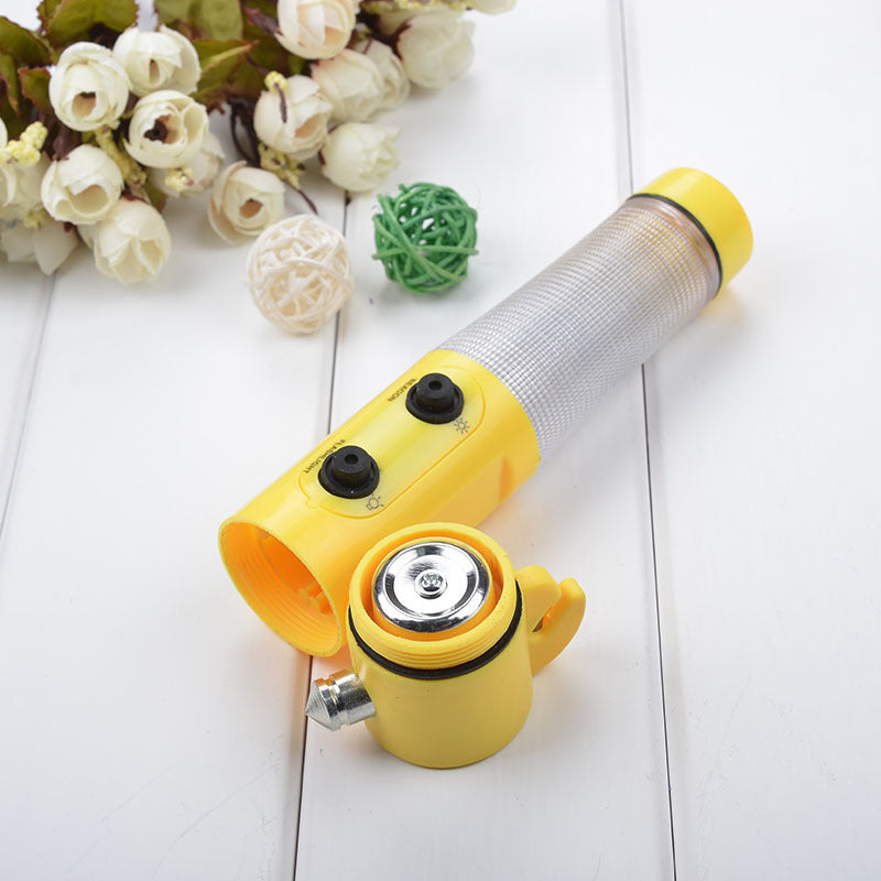LED Torch, Safety Hammer & Belt Cutter Tool