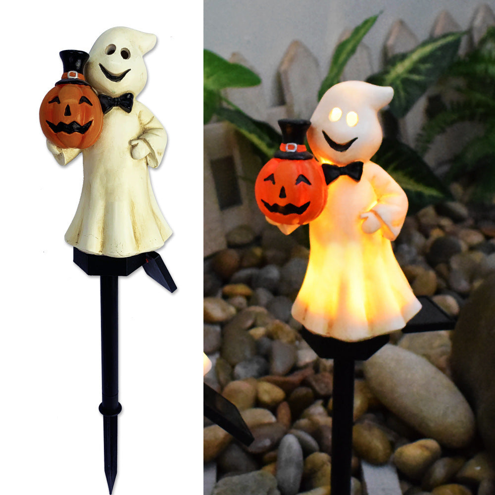 Solar Halloween Outdoor Pumpkin Lamp