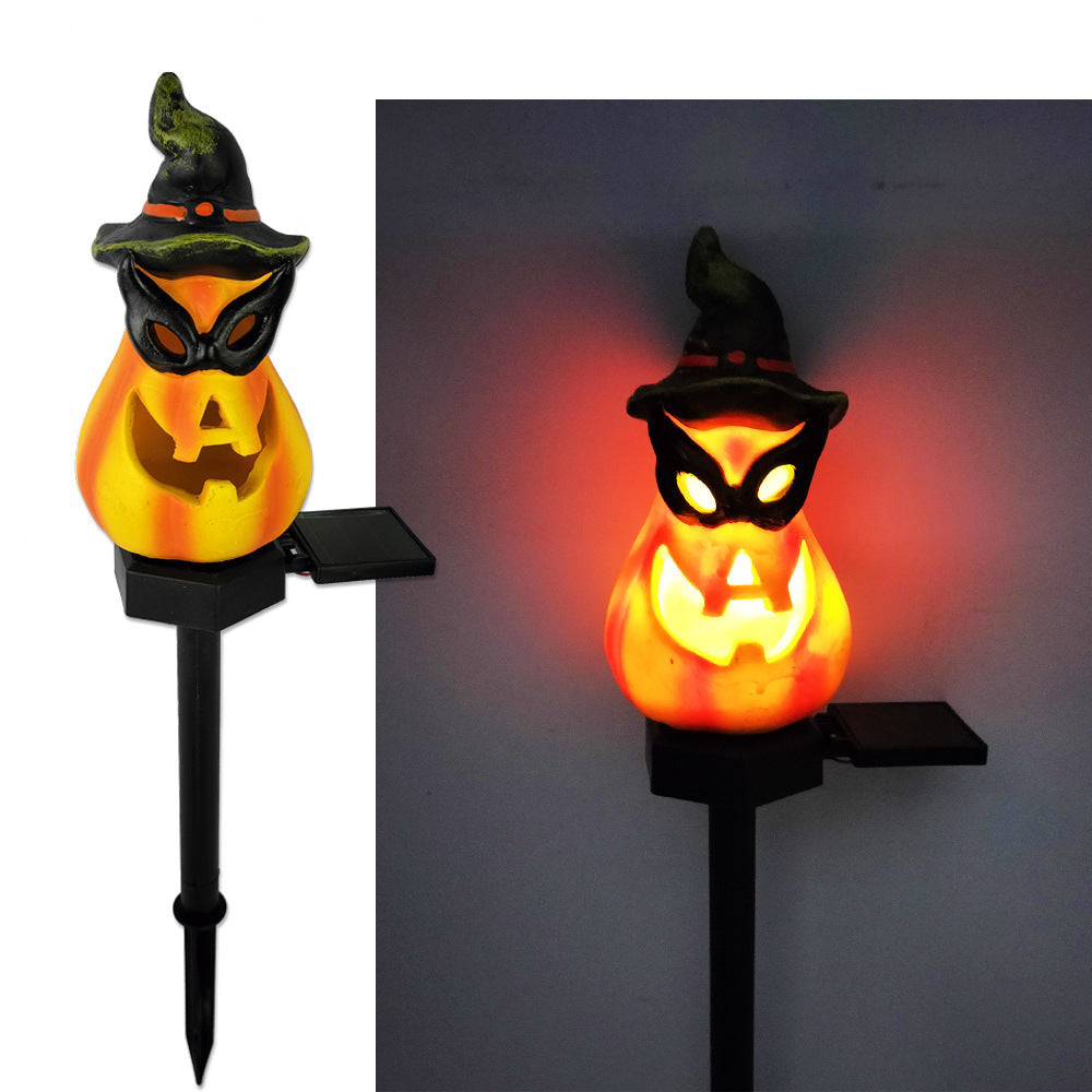 Solar Halloween Outdoor Pumpkin Lamp