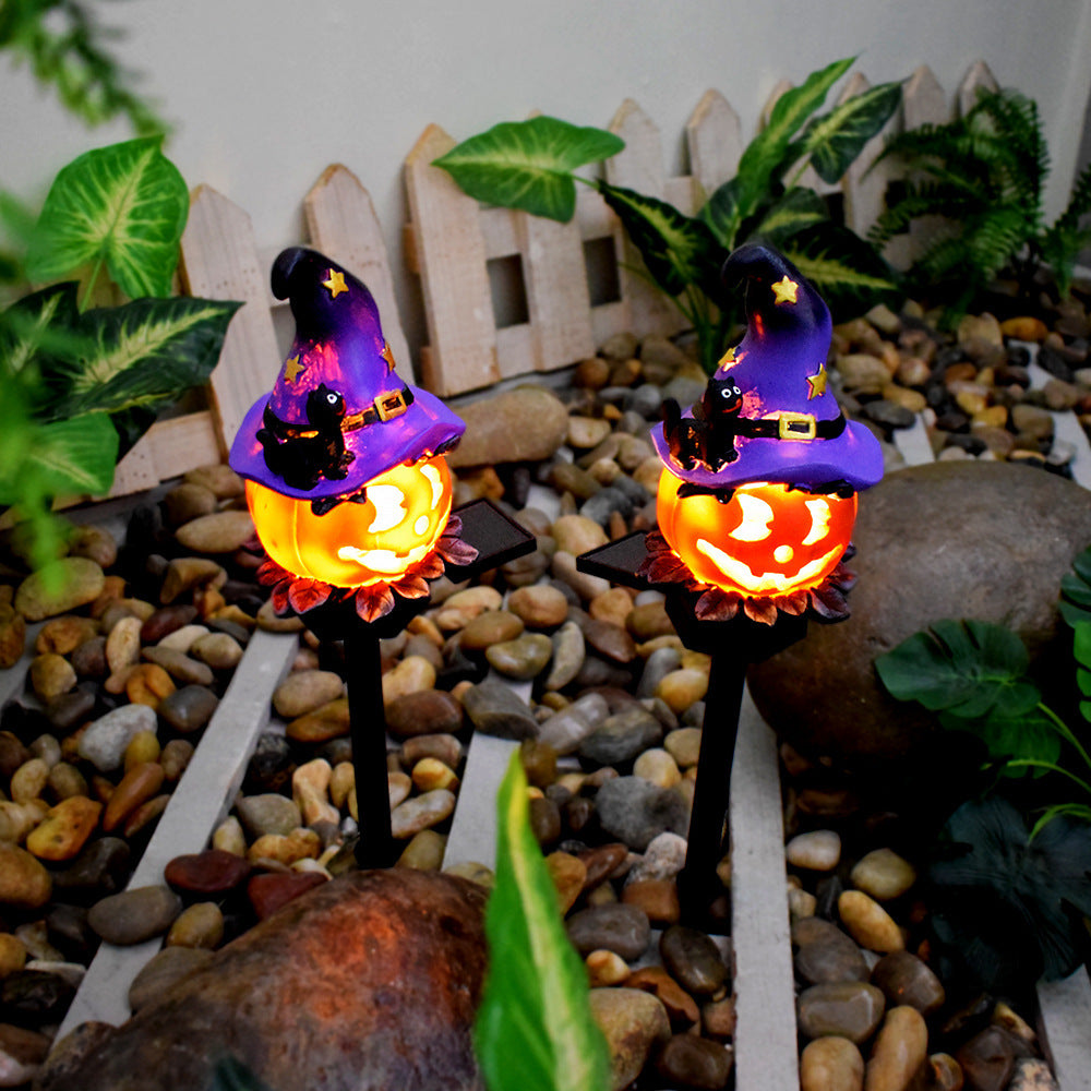 Solar Halloween Outdoor Pumpkin Lamp