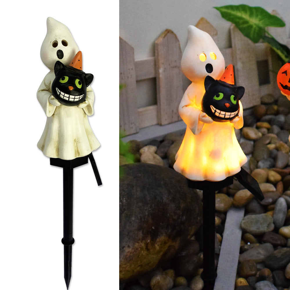 Solar Halloween Outdoor Pumpkin Lamp