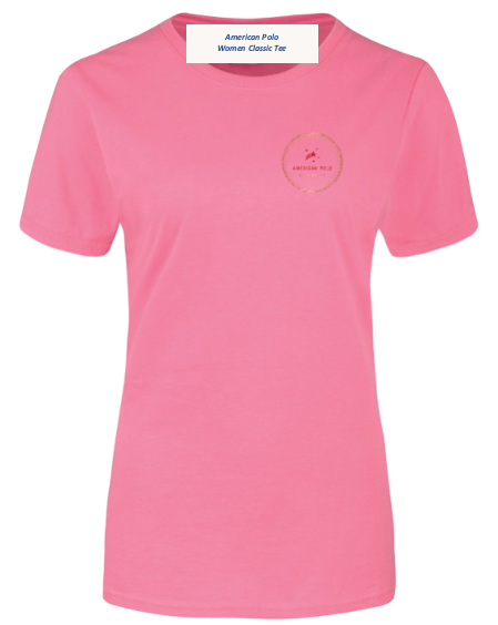 American Polo® Women Classic Tee – New Pink Feminine